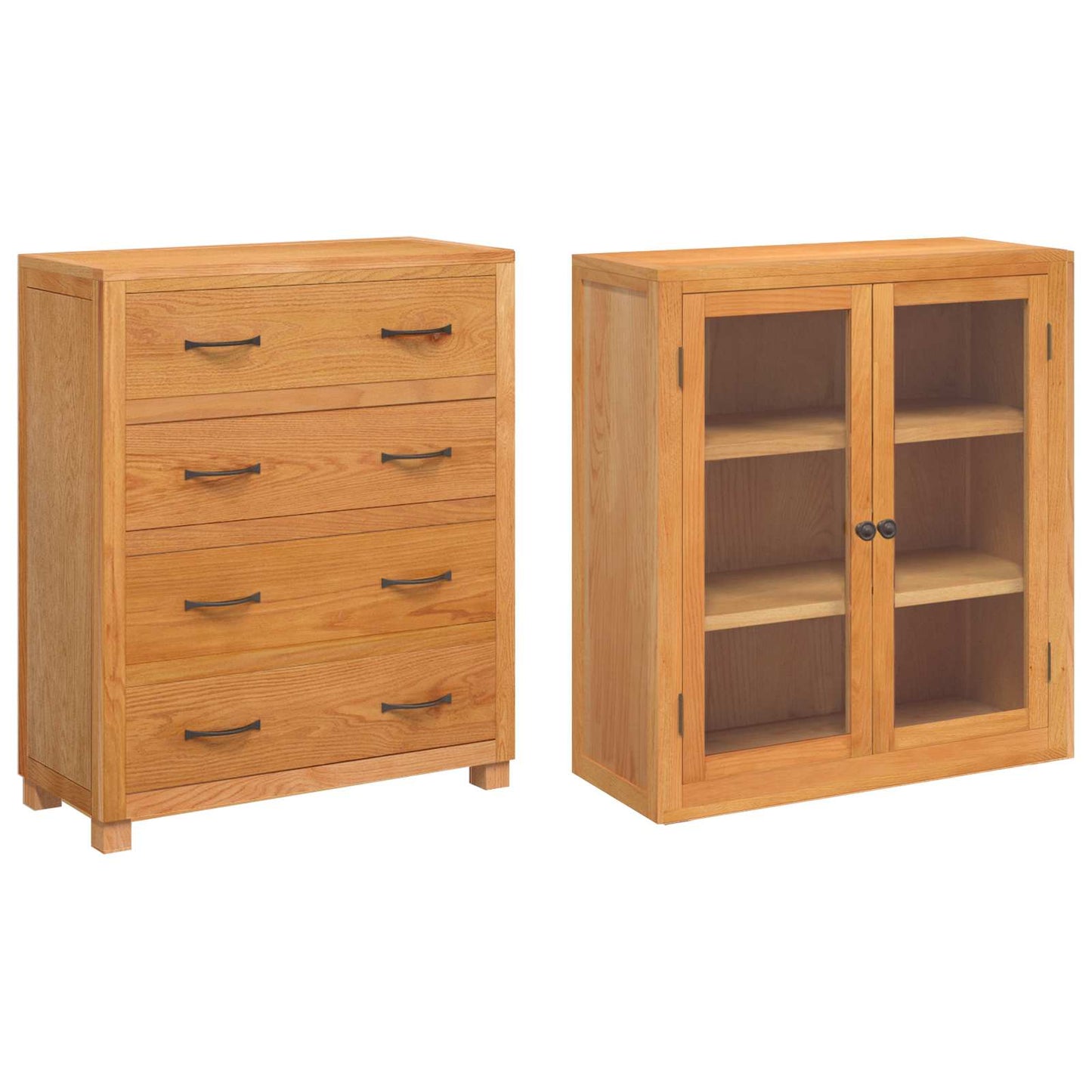 Opslagmeubel Set met lade met opslag Bruin Bewerkt hout is nu te koop bij PeponiXL, paradijselijk wonen!