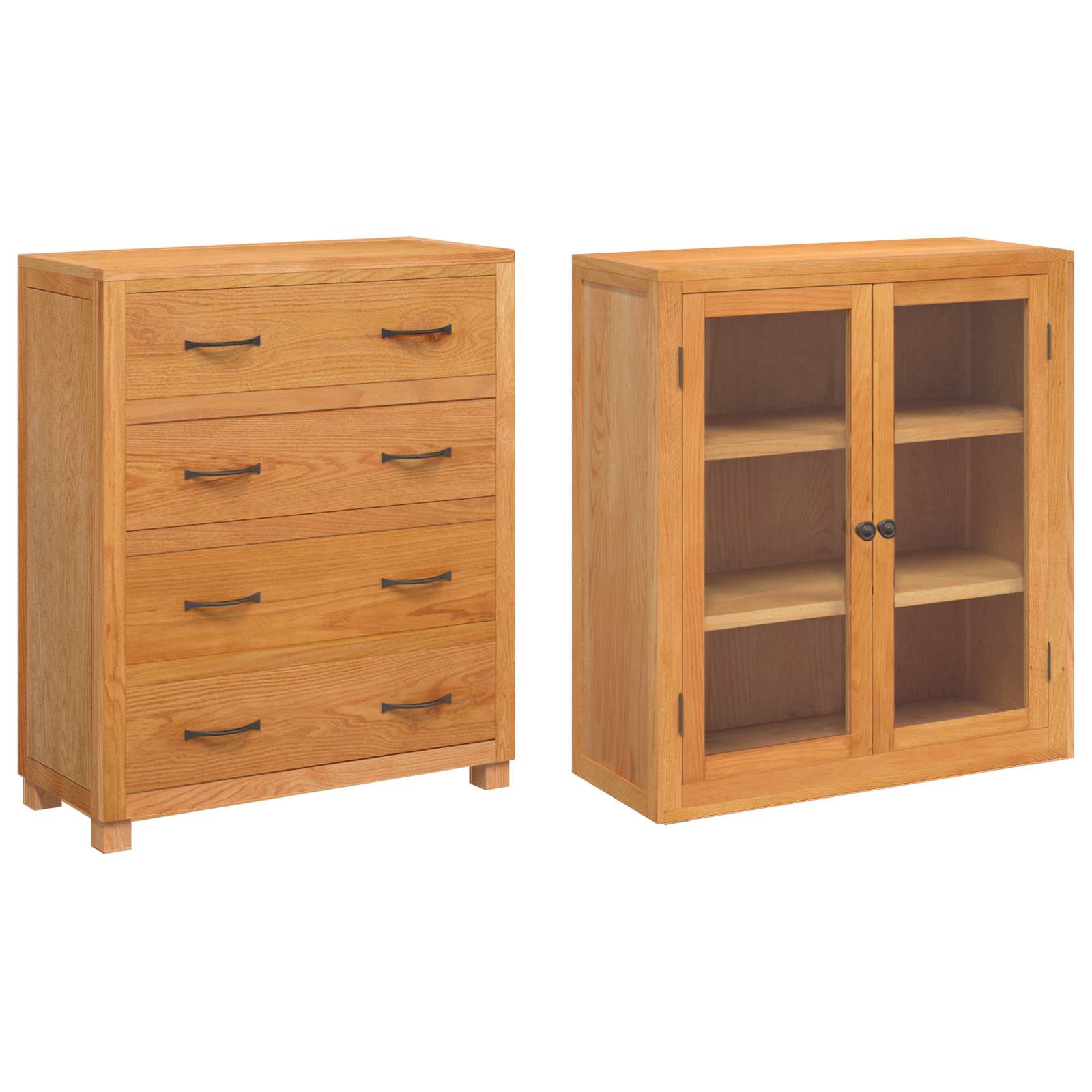 Opslagmeubel Set met lade met opslag Bruin Bewerkt hout is nu te koop bij PeponiXL, paradijselijk wonen!
