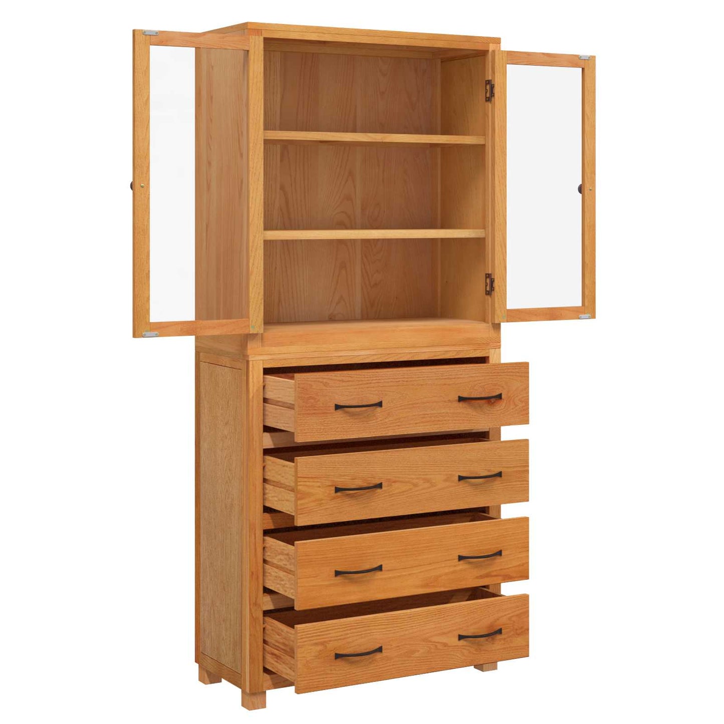 Opslagmeubel Set met lade met opslag Bruin Bewerkt hout is nu te koop bij PeponiXL, paradijselijk wonen!