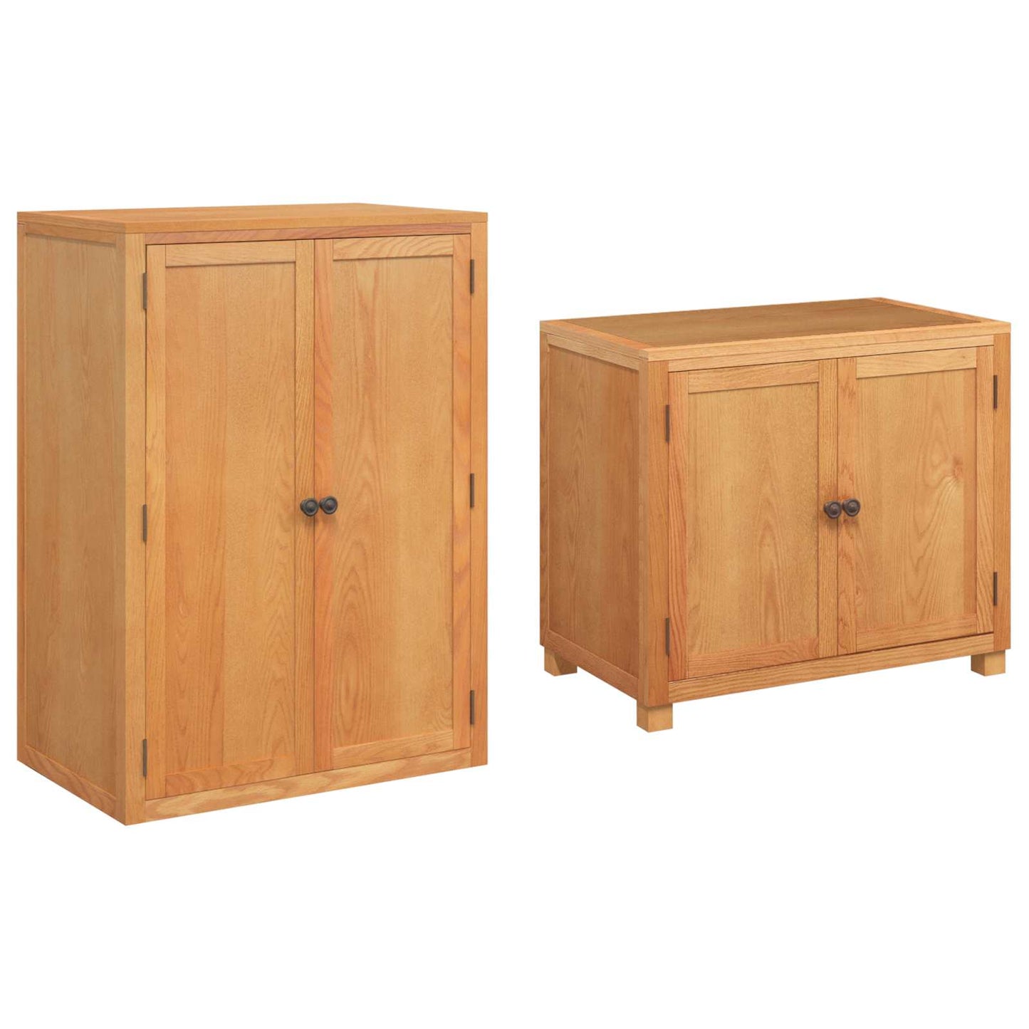 Opslagmeubel Set met opslag met de deur Bruin Bewerkt hout is nu te koop bij PeponiXL, paradijselijk wonen!