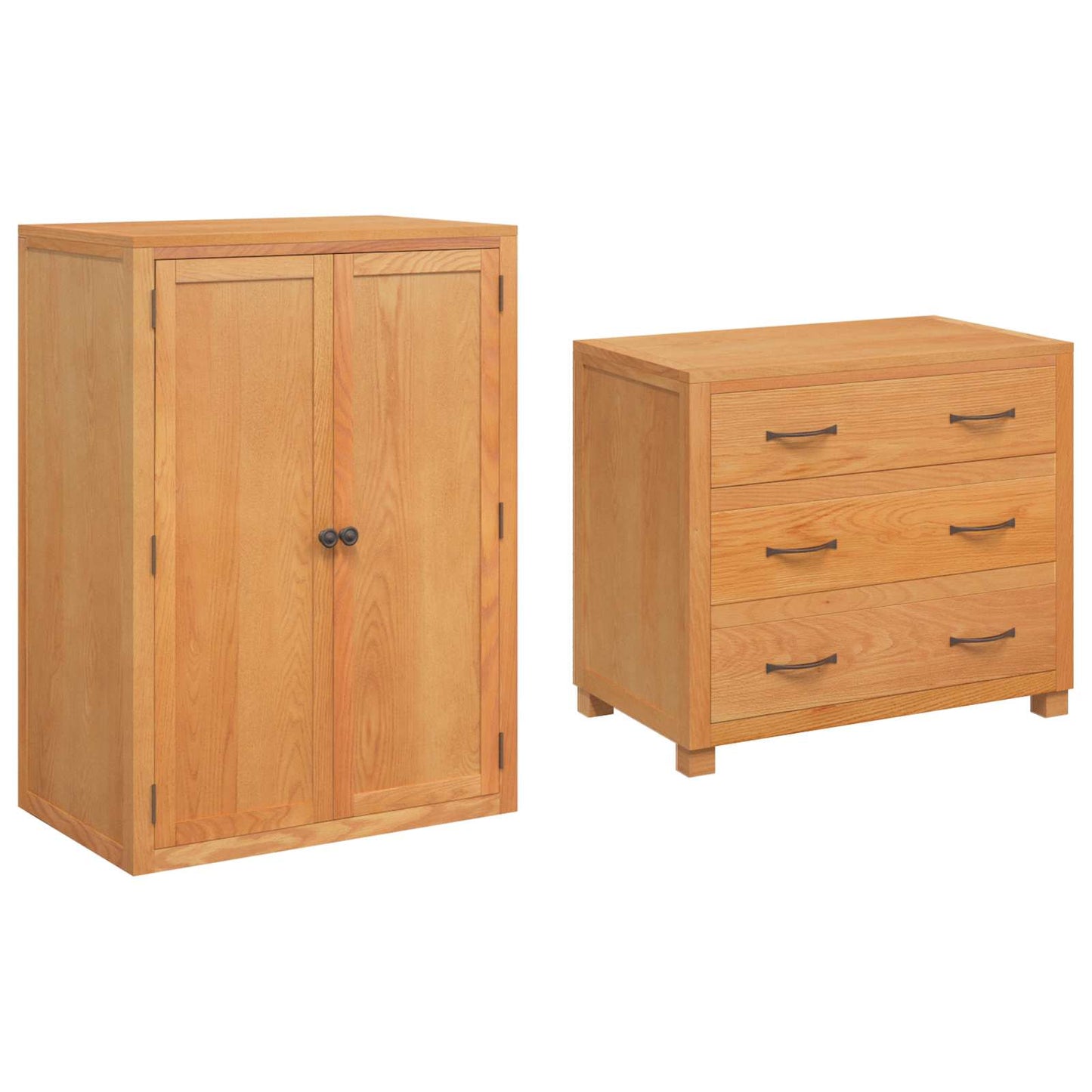 Opslagmeubel Set met lade met opslag Bruin Bewerkt hout is nu te koop bij PeponiXL, paradijselijk wonen!