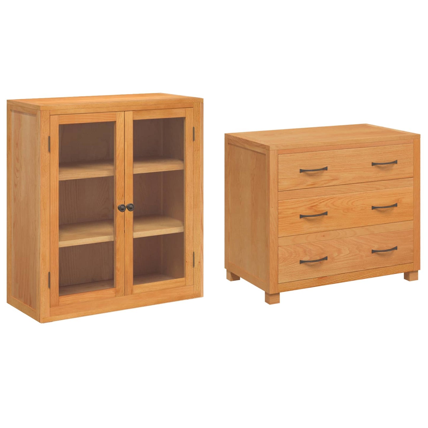 Opslagmeubel Set met lade met opslag Bruin Bewerkt hout is nu te koop bij PeponiXL, paradijselijk wonen!