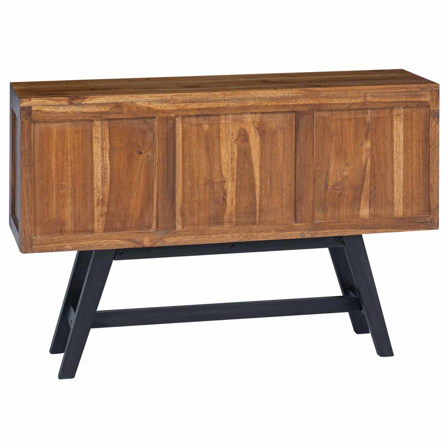 TV-standaard met lade Naturel 110 x 30 x 75 cm Massief Teakhout is nu te koop bij PeponiXL, paradijselijk wonen!