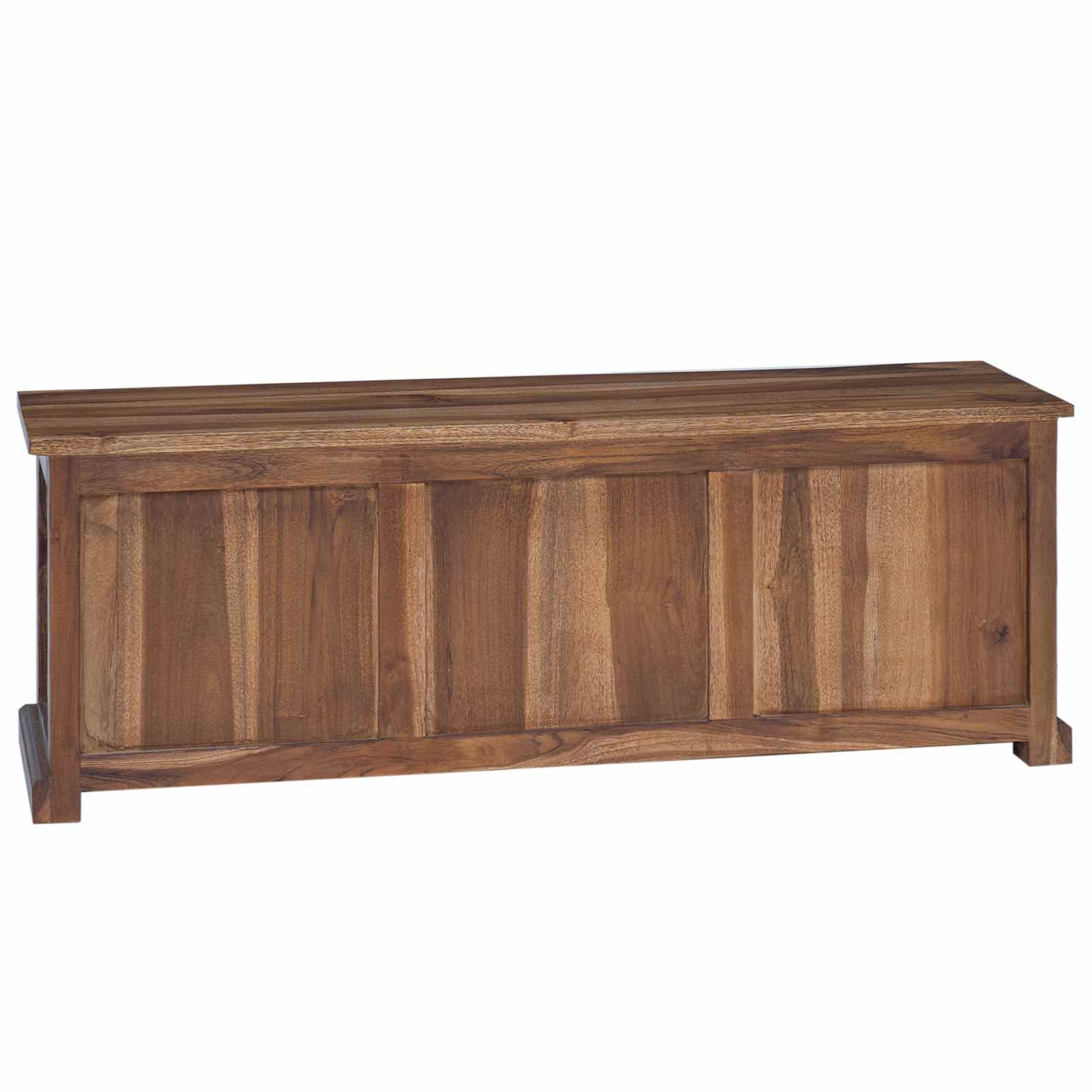 TV-standaard met lade Naturel 110 x 30 x 40 cm Massief Teakhout is nu te koop bij PeponiXL, paradijselijk wonen!