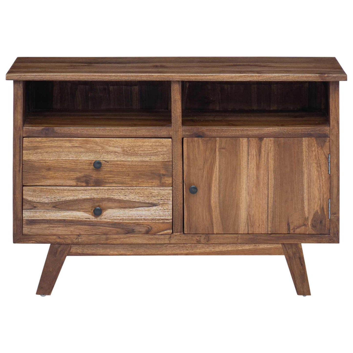 Dressoir met lade Naturel 100 x 30 x 68 cm Massief Teakhout is nu te koop bij PeponiXL, paradijselijk wonen!