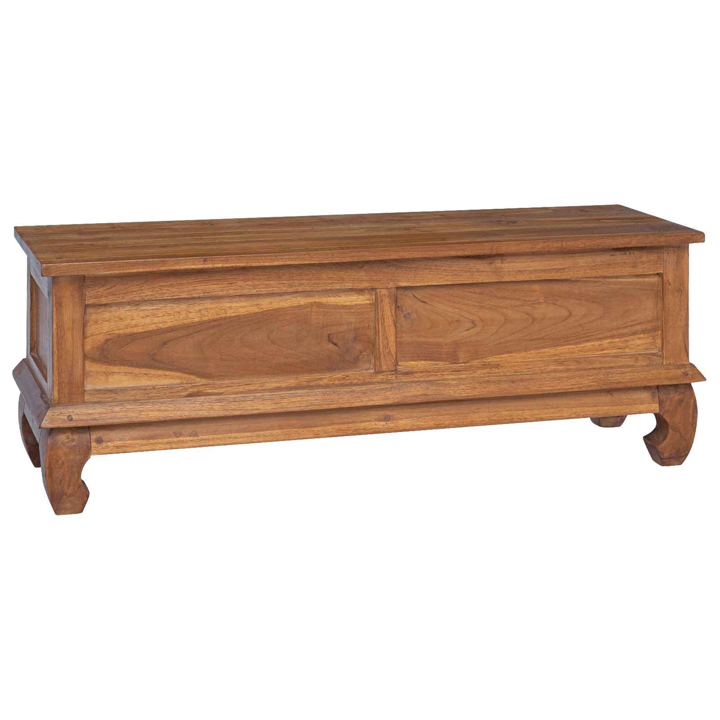 TV-standaard met lade Naturel 110 x 35 x 40 cm Massief Teakhout is nu te koop bij PeponiXL, paradijselijk wonen!