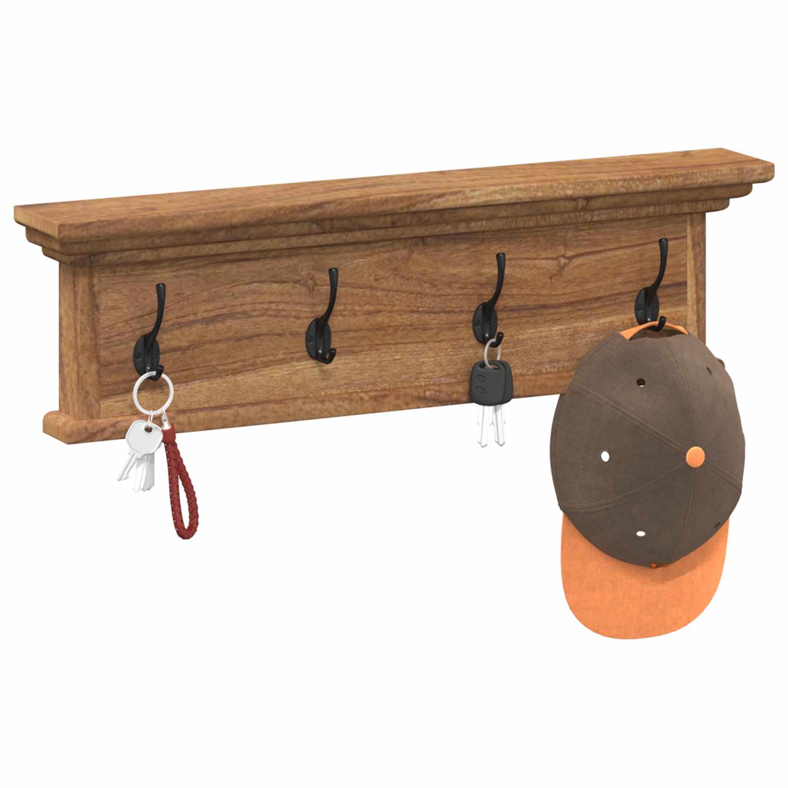 Wand gemonteerde kapstok Wandgemonteerd Naturel 70 x 10 x 20 cm is nu te koop bij PeponiXL, paradijselijk wonen!