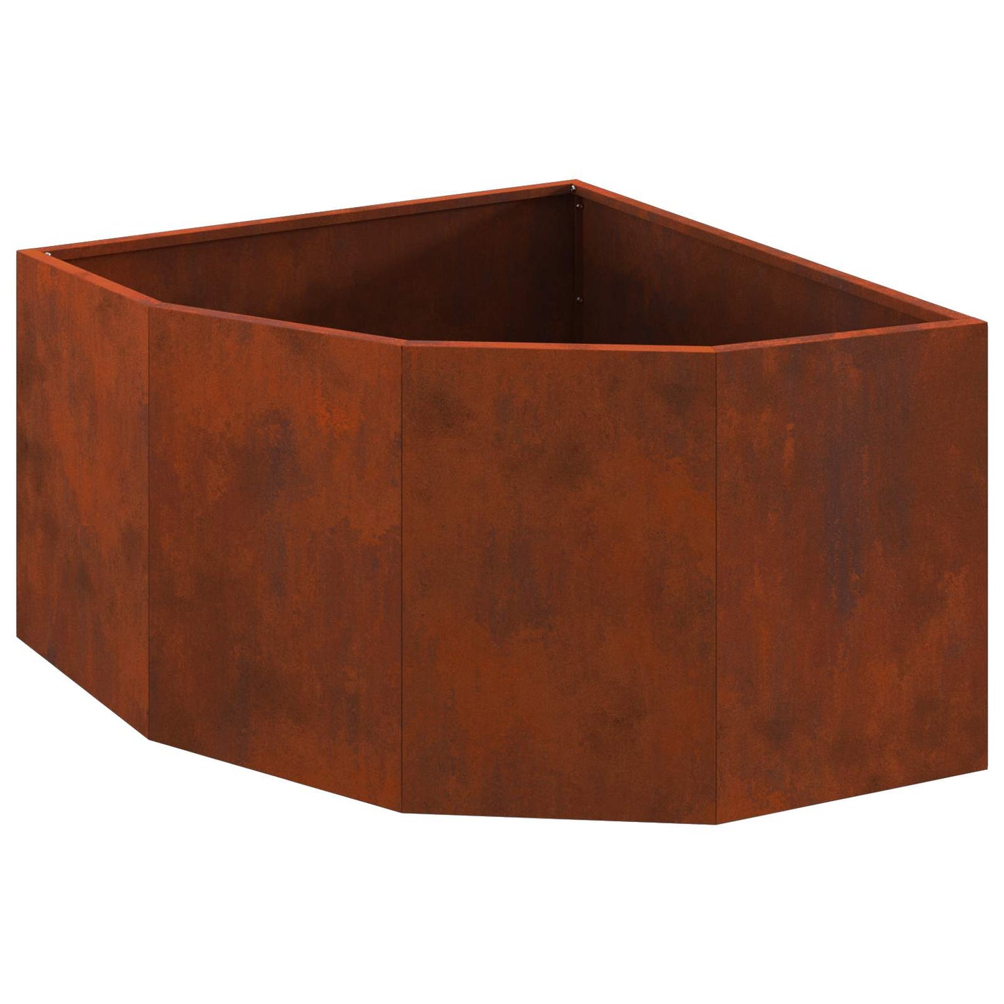 Hoek Plantbak Roestig 60 x 60 x 35 cm is nu te koop bij PeponiXL, paradijselijk wonen!