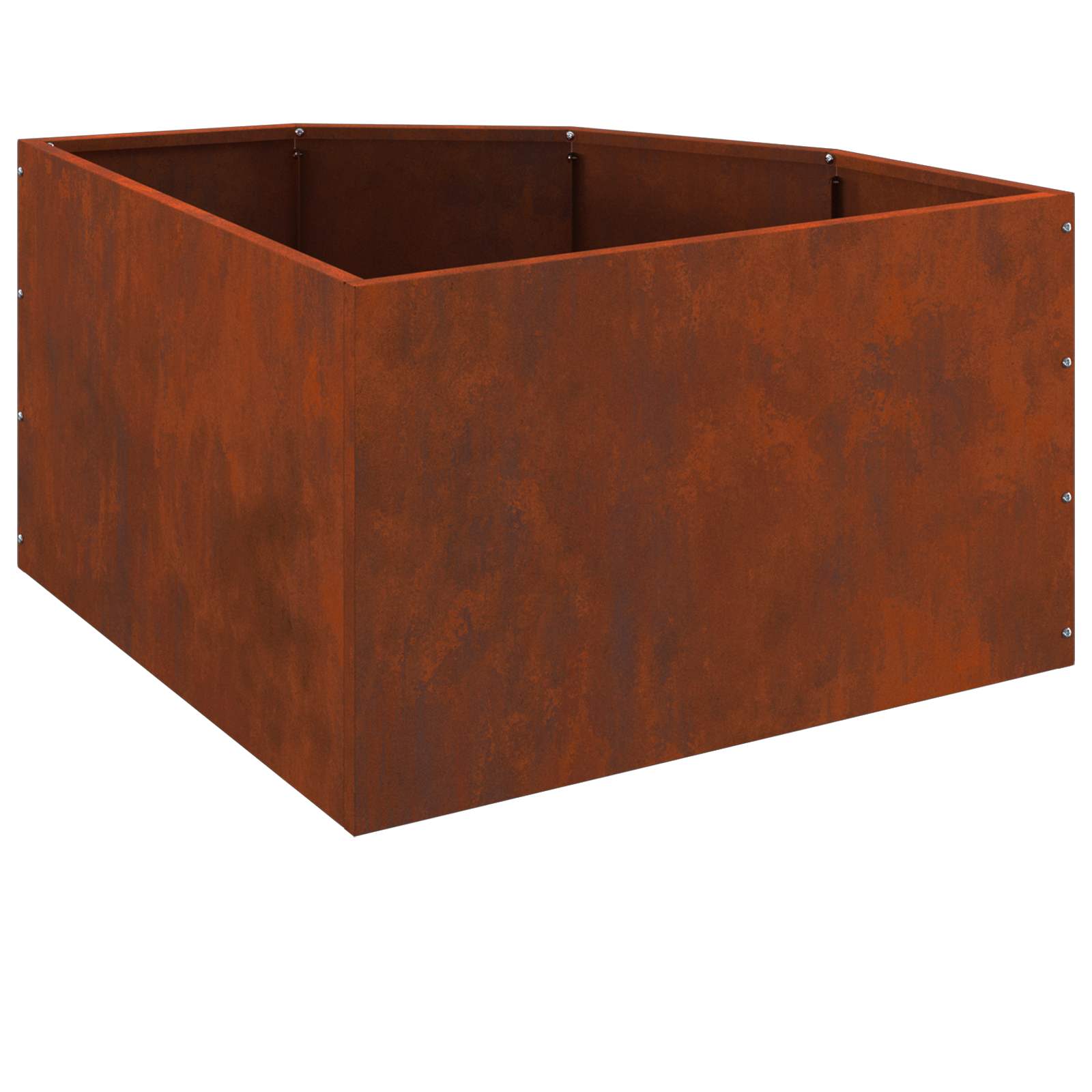 Hoek Plantbak Roestig 60 x 60 x 35 cm is nu te koop bij PeponiXL, paradijselijk wonen!