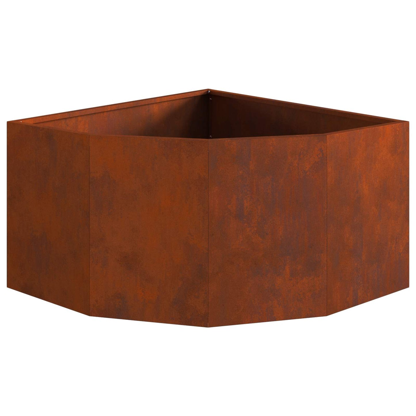 Hoek Plantbak Roestig 60 x 60 x 35 cm is nu te koop bij PeponiXL, paradijselijk wonen!