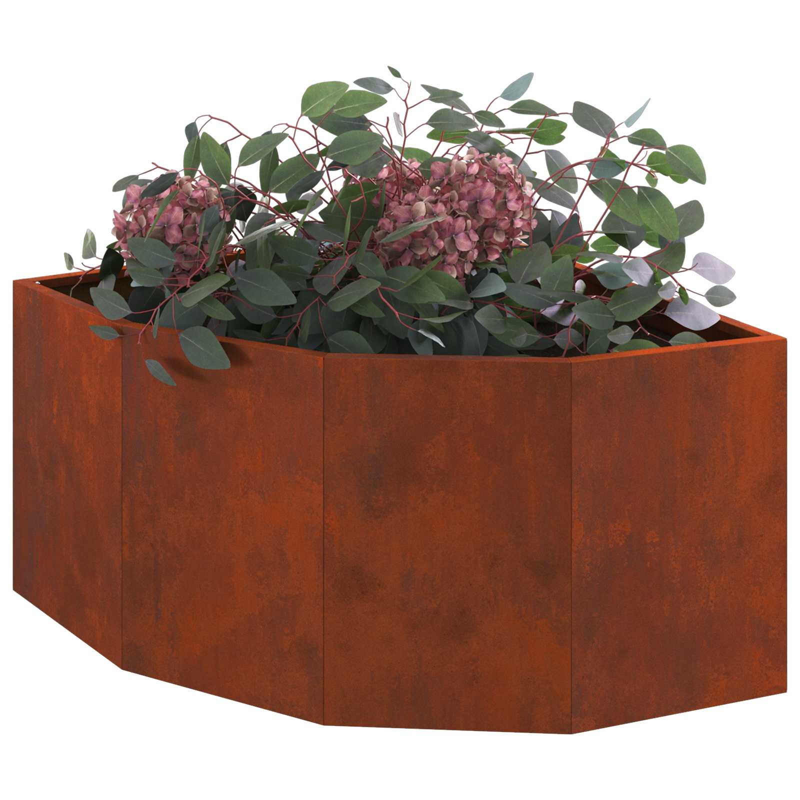 Hoek Plantbak Roestig 60 x 60 x 35 cm is nu te koop bij PeponiXL, paradijselijk wonen!