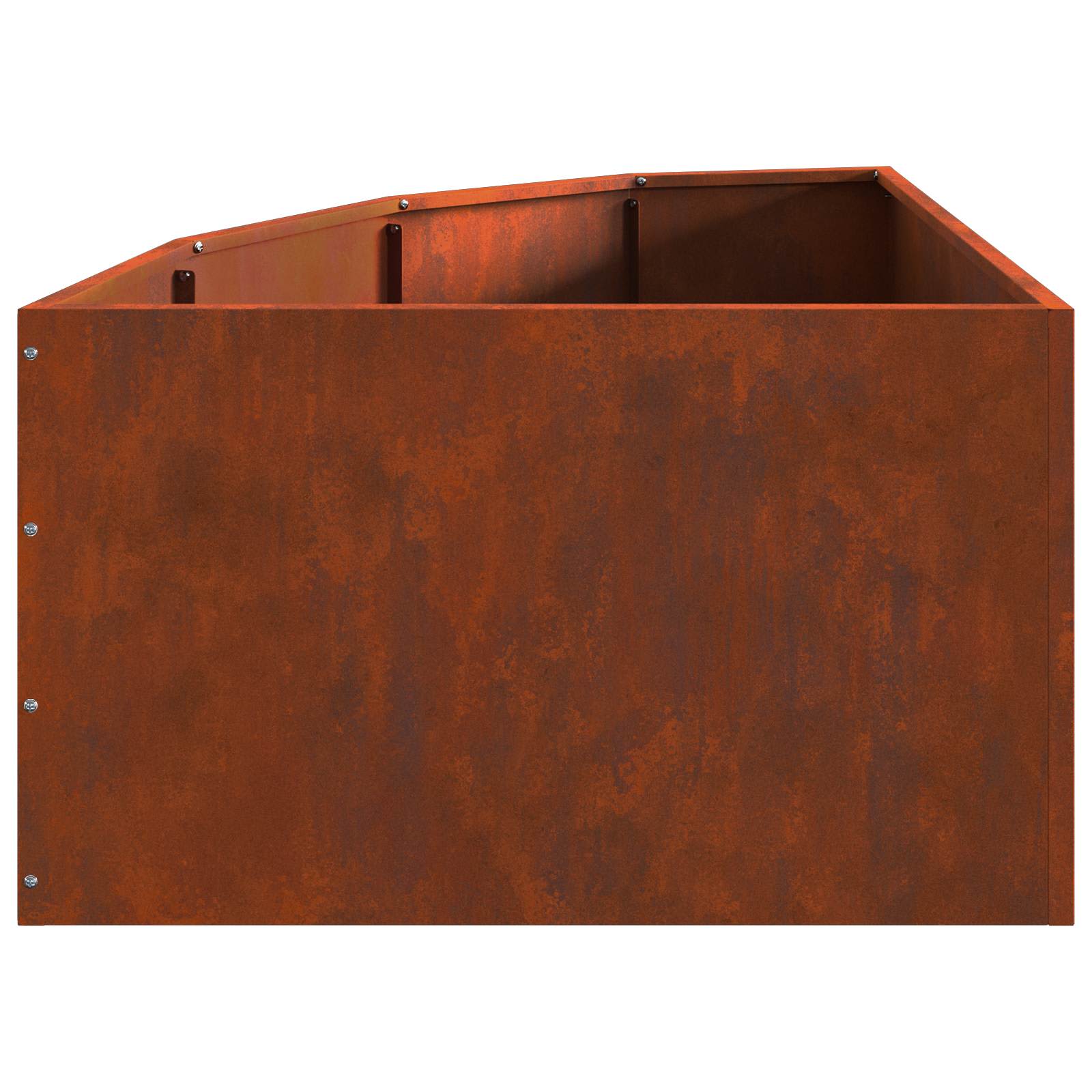 Hoek Plantbak Roestig 60 x 60 x 35 cm is nu te koop bij PeponiXL, paradijselijk wonen!