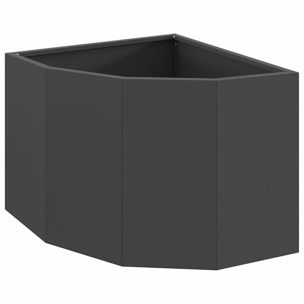 Hoek Plantbak Zwart 45 x 45 x 35 cm Staal is nu te koop bij PeponiXL, paradijselijk wonen!