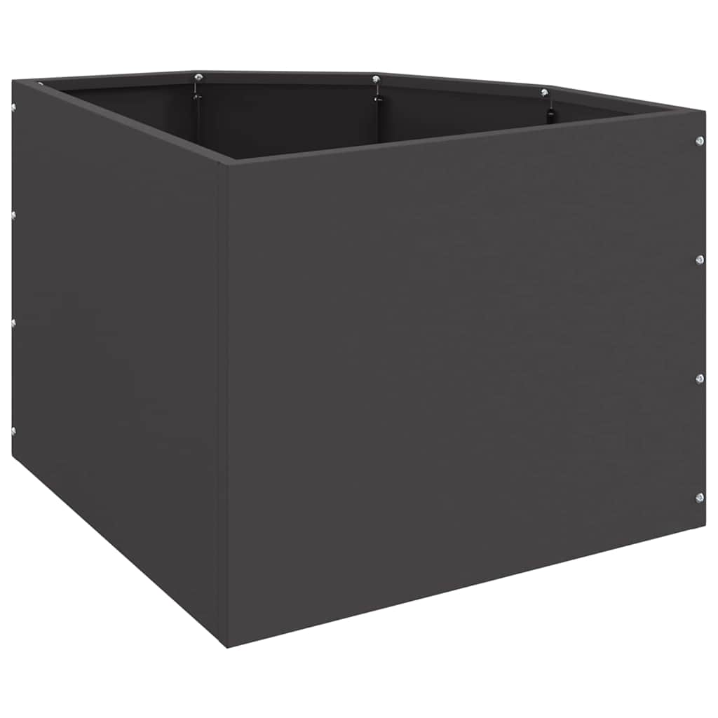 Hoek Plantbak Zwart 45 x 45 x 35 cm Staal is nu te koop bij PeponiXL, paradijselijk wonen!