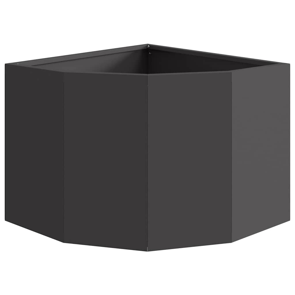Hoek Plantbak Zwart 45 x 45 x 35 cm Staal is nu te koop bij PeponiXL, paradijselijk wonen!