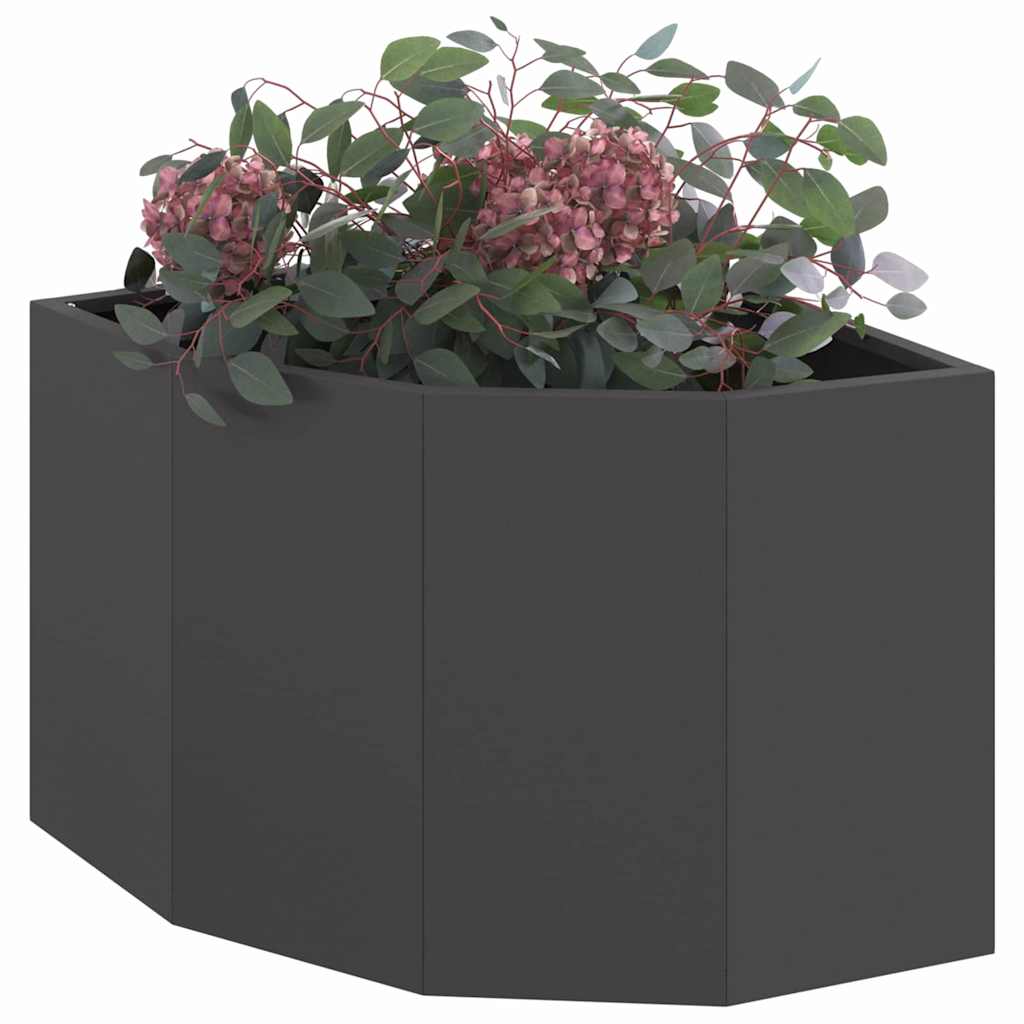 Hoek Plantbak Zwart 45 x 45 x 35 cm Staal is nu te koop bij PeponiXL, paradijselijk wonen!