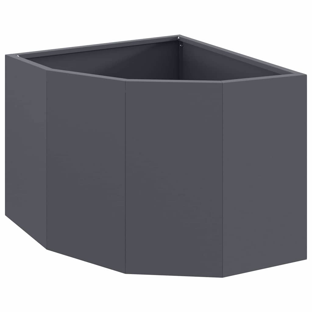 Hoek Plantbak Antraciet 45 x 45 x 35 cm Staal is nu te koop bij PeponiXL, paradijselijk wonen!