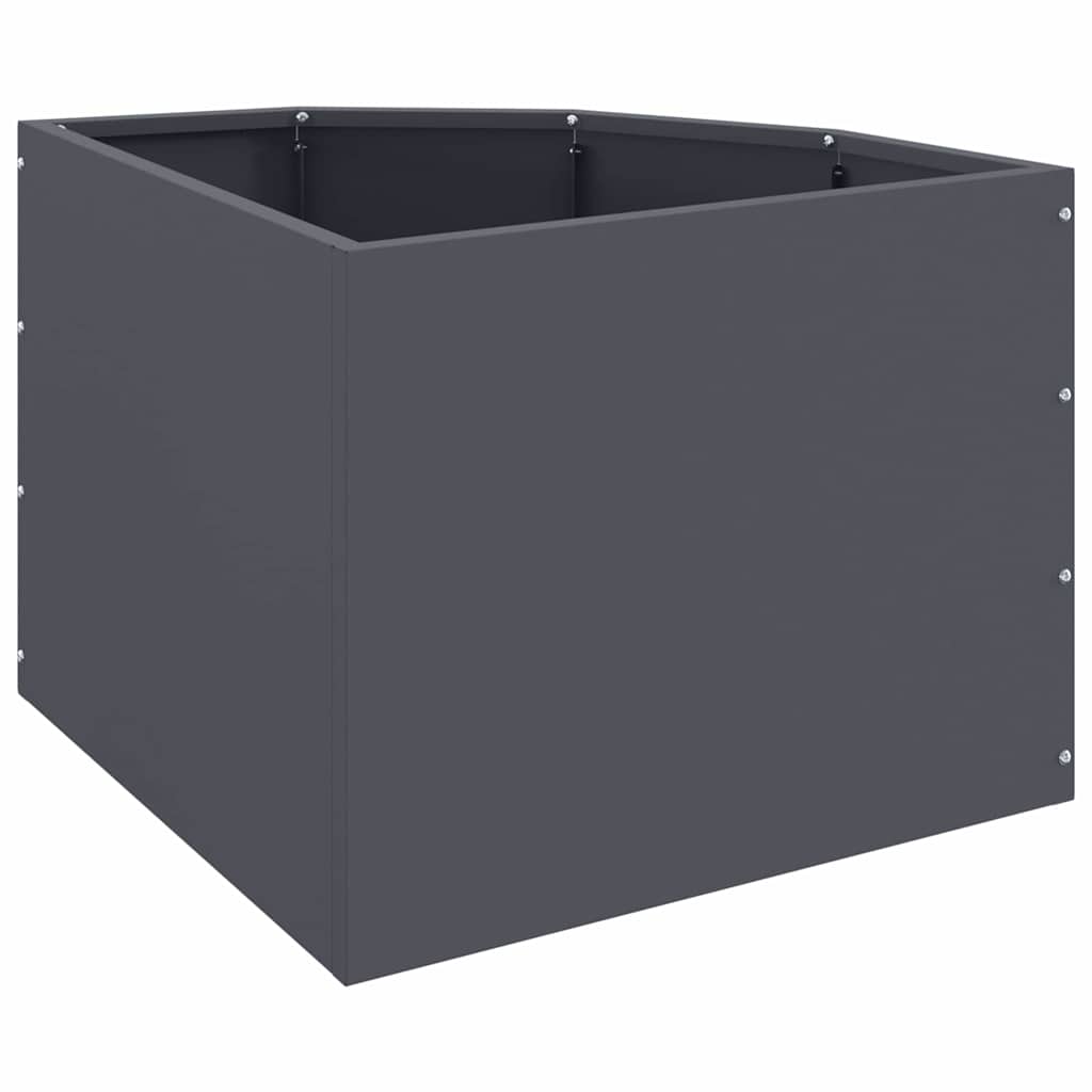 Hoek Plantbak Antraciet 45 x 45 x 35 cm Staal is nu te koop bij PeponiXL, paradijselijk wonen!