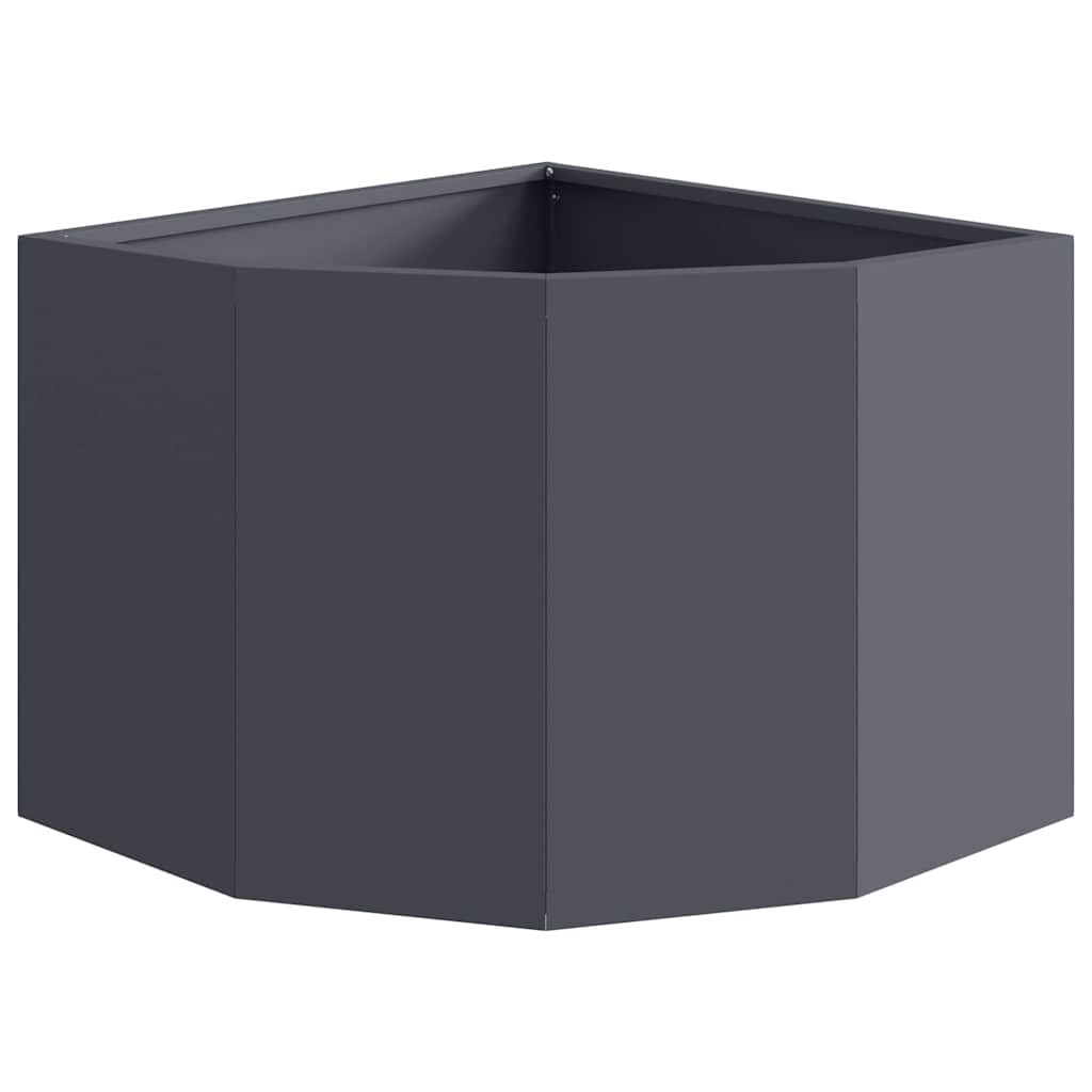 Hoek Plantbak Antraciet 45 x 45 x 35 cm Staal is nu te koop bij PeponiXL, paradijselijk wonen!