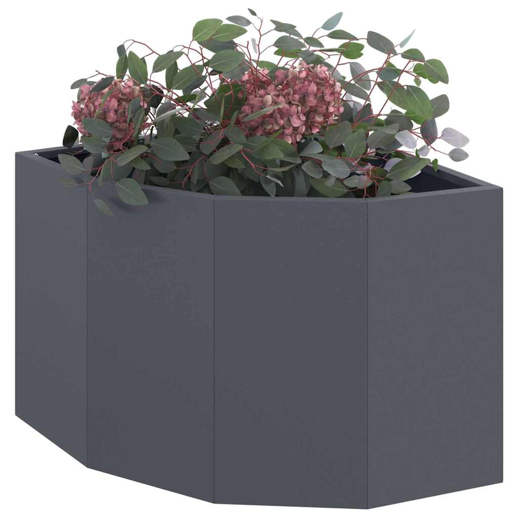 Hoek Plantbak Antraciet 45 x 45 x 35 cm Staal is nu te koop bij PeponiXL, paradijselijk wonen!