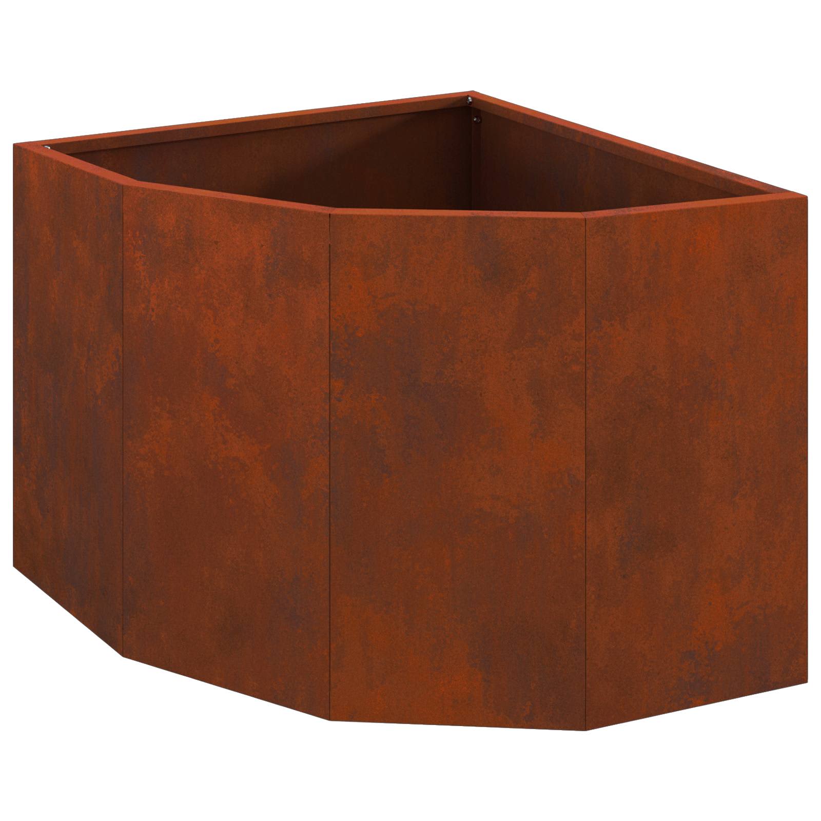 Hoek Plantbak Roestig 45 x 45 x 35 cm Cortenstaal is nu te koop bij PeponiXL, paradijselijk wonen!