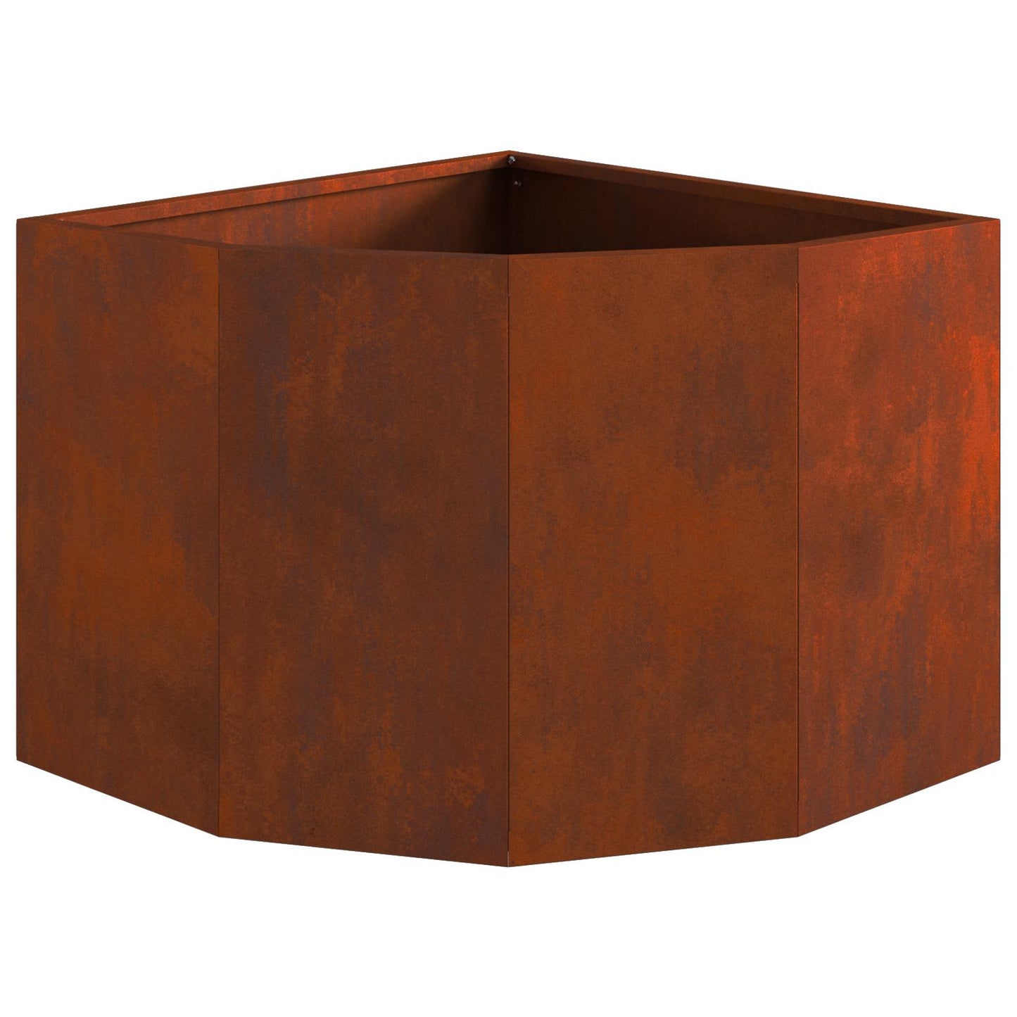 Hoek Plantbak Roestig 45 x 45 x 35 cm Cortenstaal is nu te koop bij PeponiXL, paradijselijk wonen!