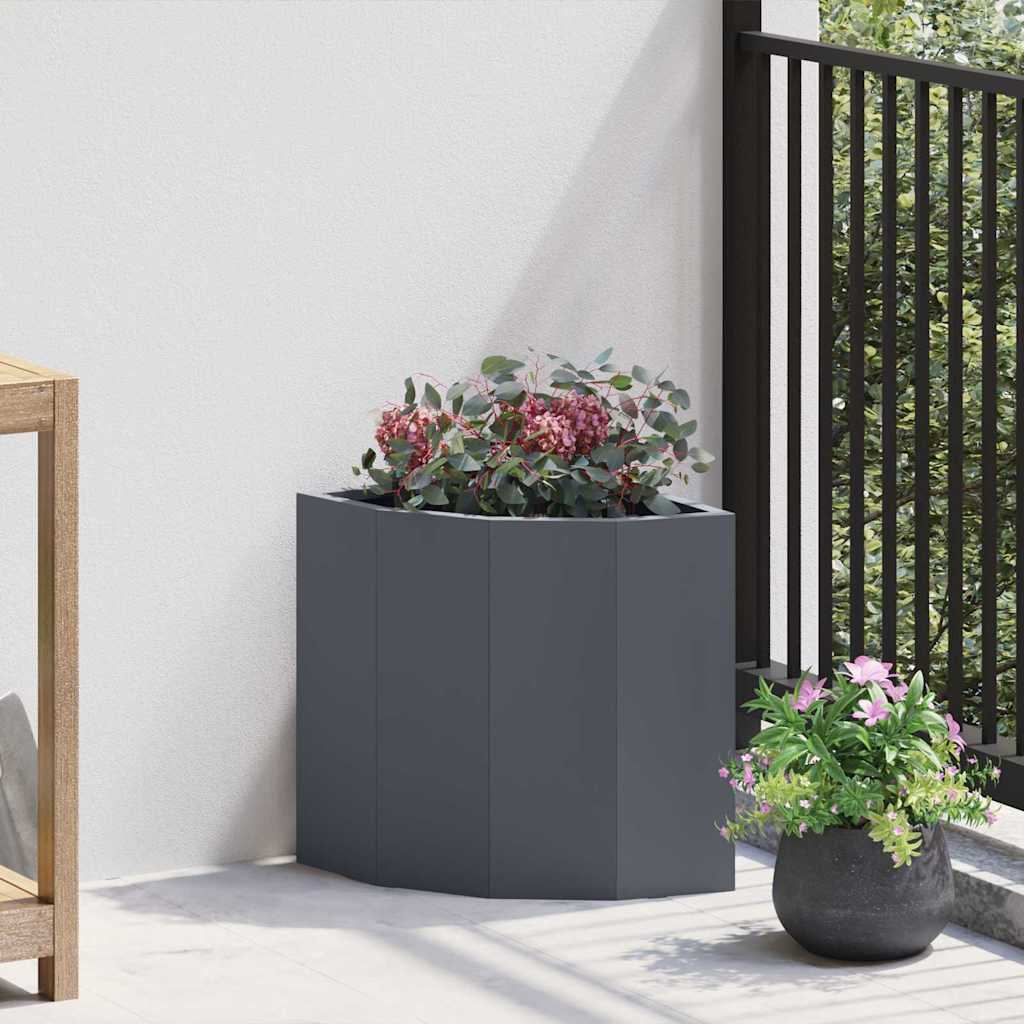 Hoek Plantbak Antraciet 30 x 30 x 35 cm Staal is nu te koop bij PeponiXL, paradijselijk wonen!