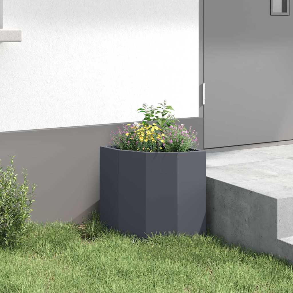Hoek Plantbak Antraciet 30 x 30 x 35 cm Staal is nu te koop bij PeponiXL, paradijselijk wonen!