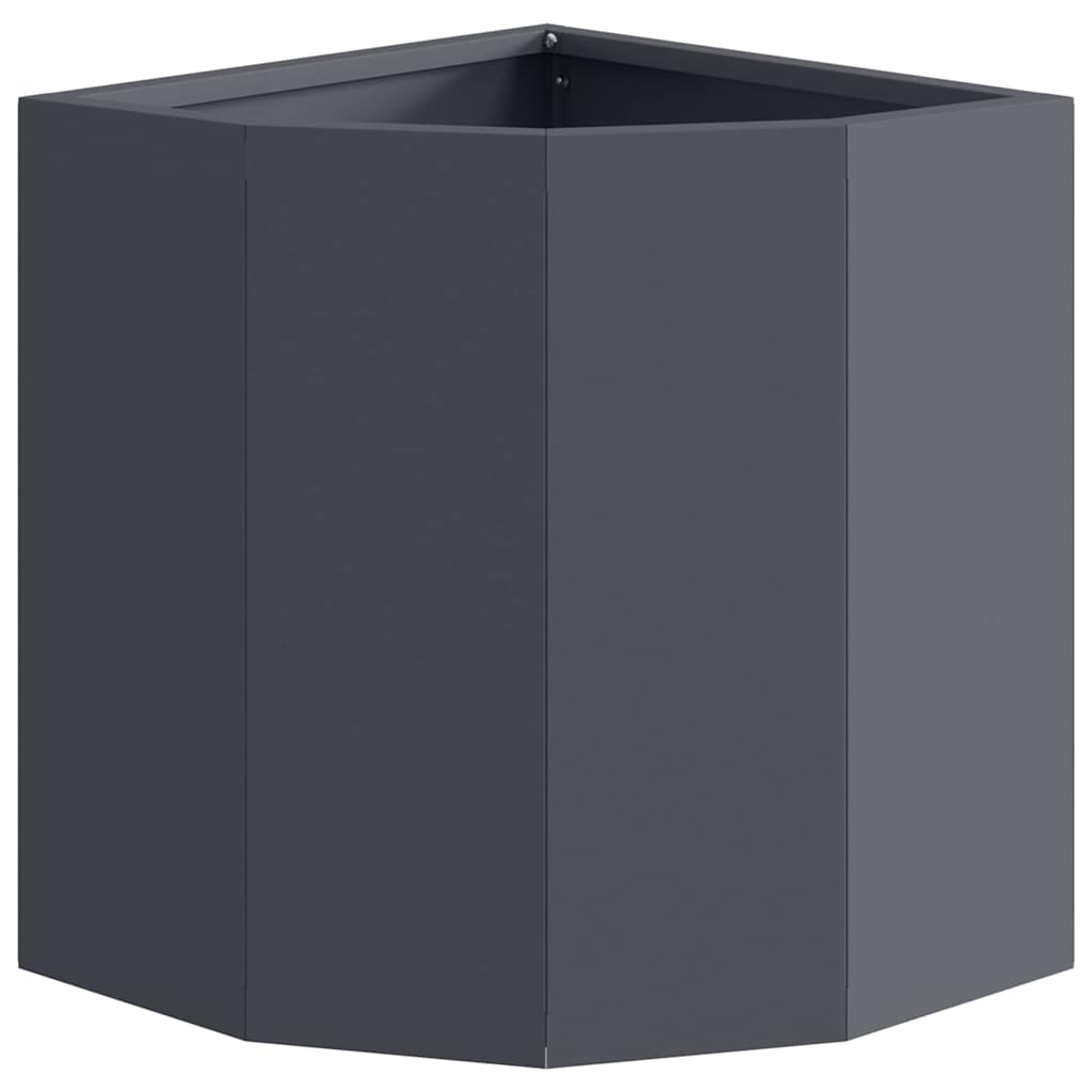 Hoek Plantbak Antraciet 30 x 30 x 35 cm Staal is nu te koop bij PeponiXL, paradijselijk wonen!