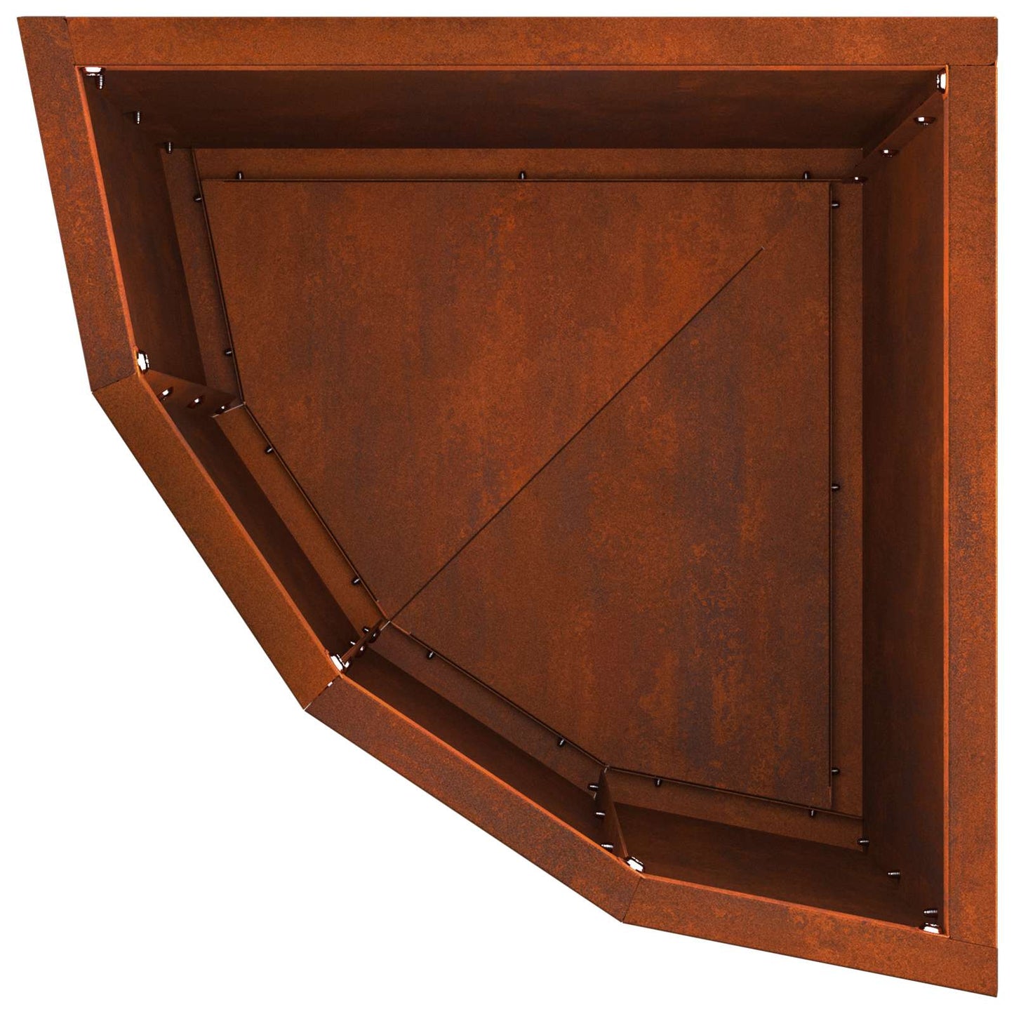 Hoek Plantbak Roestig 30 x 30 x 35 cm Cortenstaal is nu te koop bij PeponiXL, paradijselijk wonen!