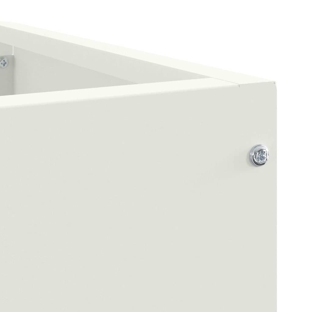 Hoek Plantbak Wit 60 x 60 x 50 cm Staal is nu te koop bij PeponiXL, paradijselijk wonen!