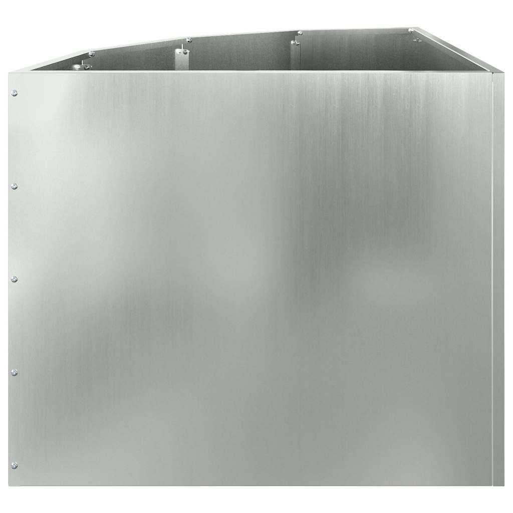Hoek Plantbak Zilver 60 x 60 x 50 cm Gegalvaniseerd staal is nu te koop bij PeponiXL, paradijselijk wonen!