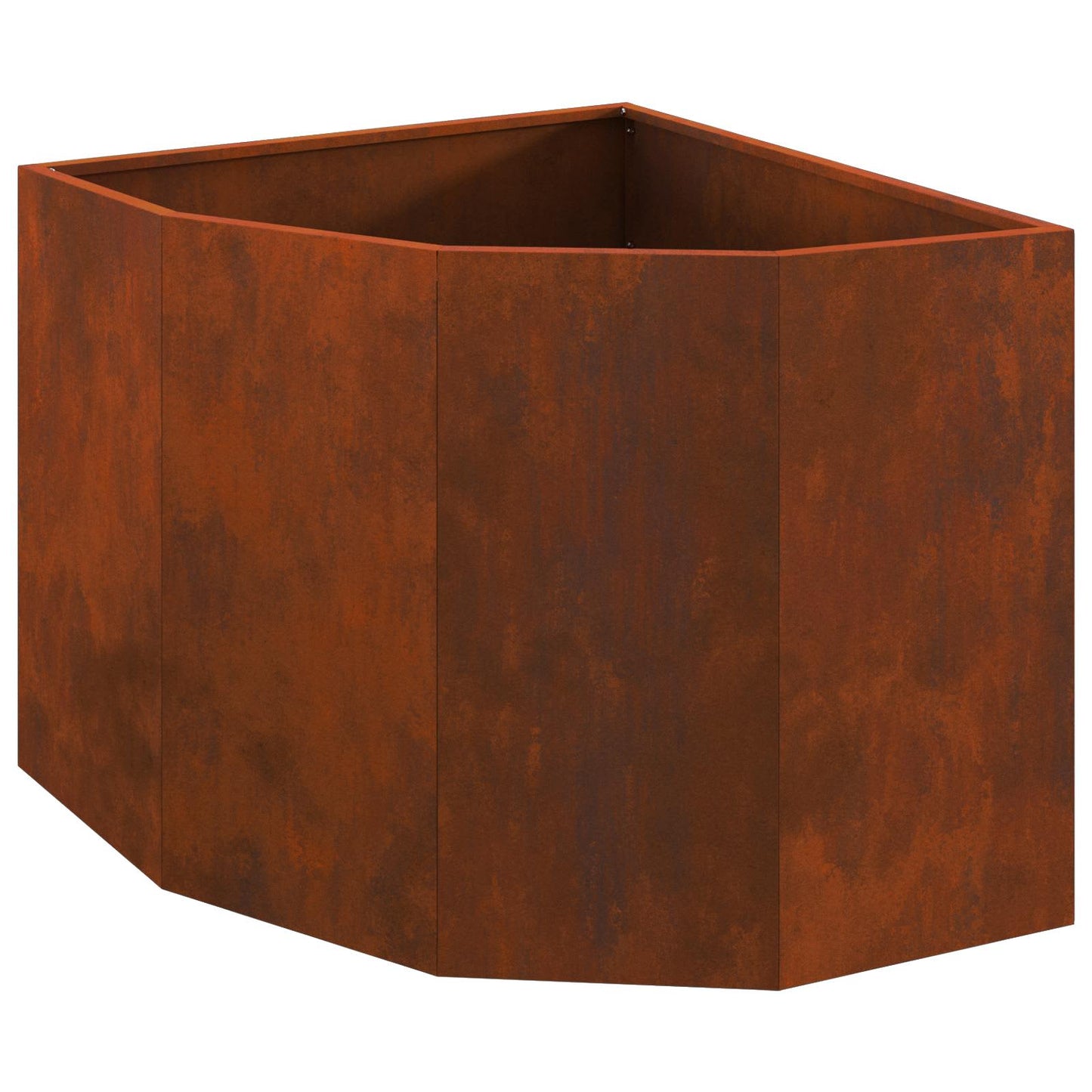 Hoek Plantbak Roestig 60 x 60 x 50 cm is nu te koop bij PeponiXL, paradijselijk wonen!