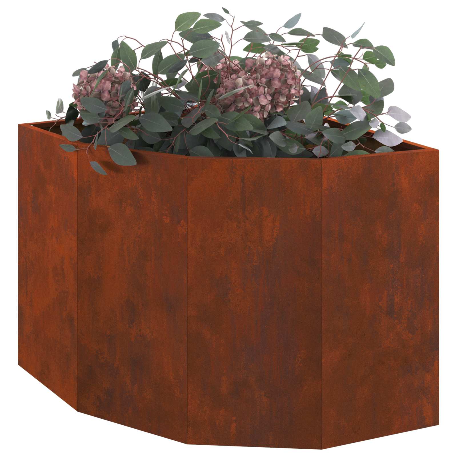 Hoek Plantbak Roestig 60 x 60 x 50 cm is nu te koop bij PeponiXL, paradijselijk wonen!