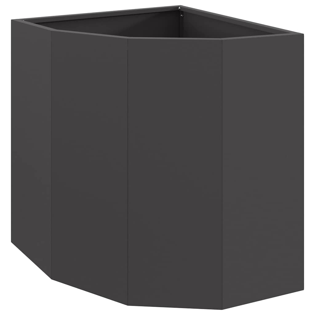 Hoek Plantbak Zwart 45 x 45 x 50 cm Staal is nu te koop bij PeponiXL, paradijselijk wonen!