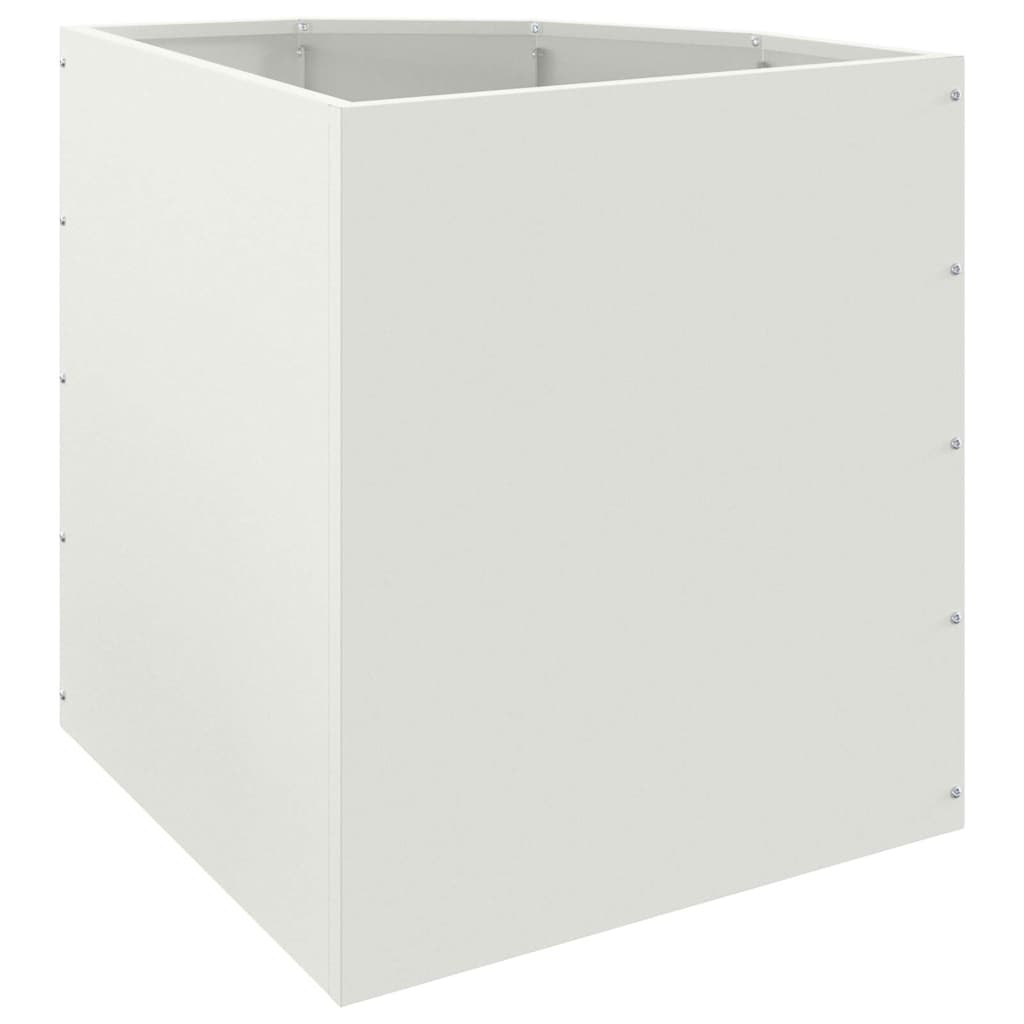 Hoek Plantbak Wit 45 x 45 x 50 cm Staal is nu te koop bij PeponiXL, paradijselijk wonen!
