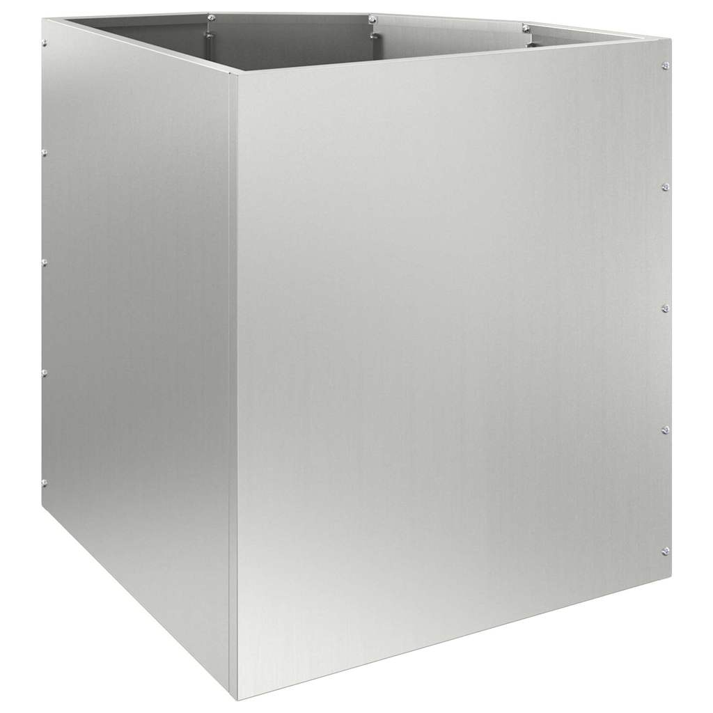 Hoek Plantbak Zilver 45 x 45 x 50 cm Gegalvaniseerd staal is nu te koop bij PeponiXL, paradijselijk wonen!