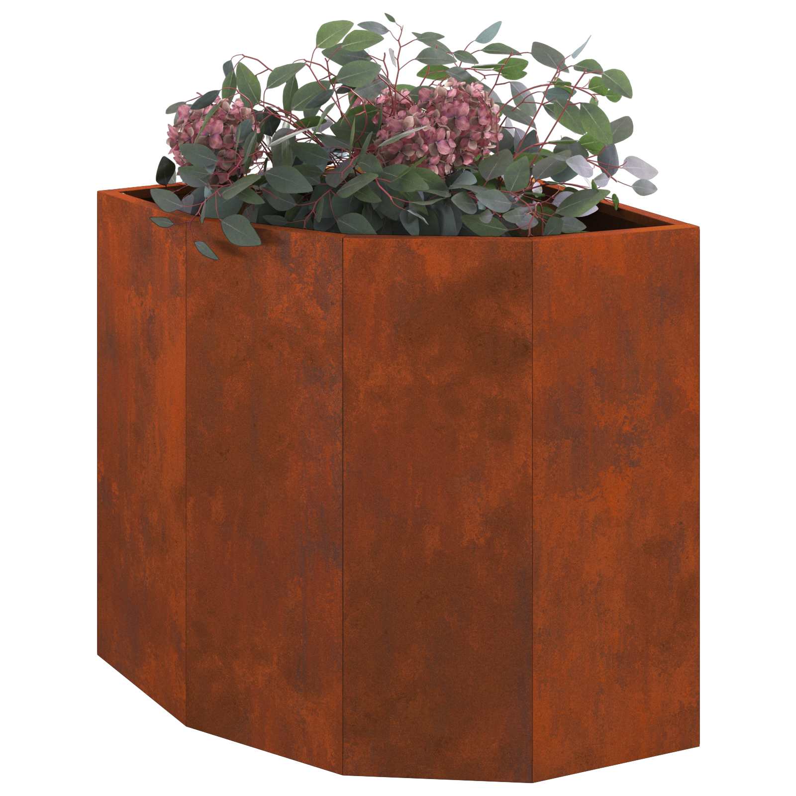 Hoek Plantbak Roestig 45 x 45 x 50 cm is nu te koop bij PeponiXL, paradijselijk wonen!