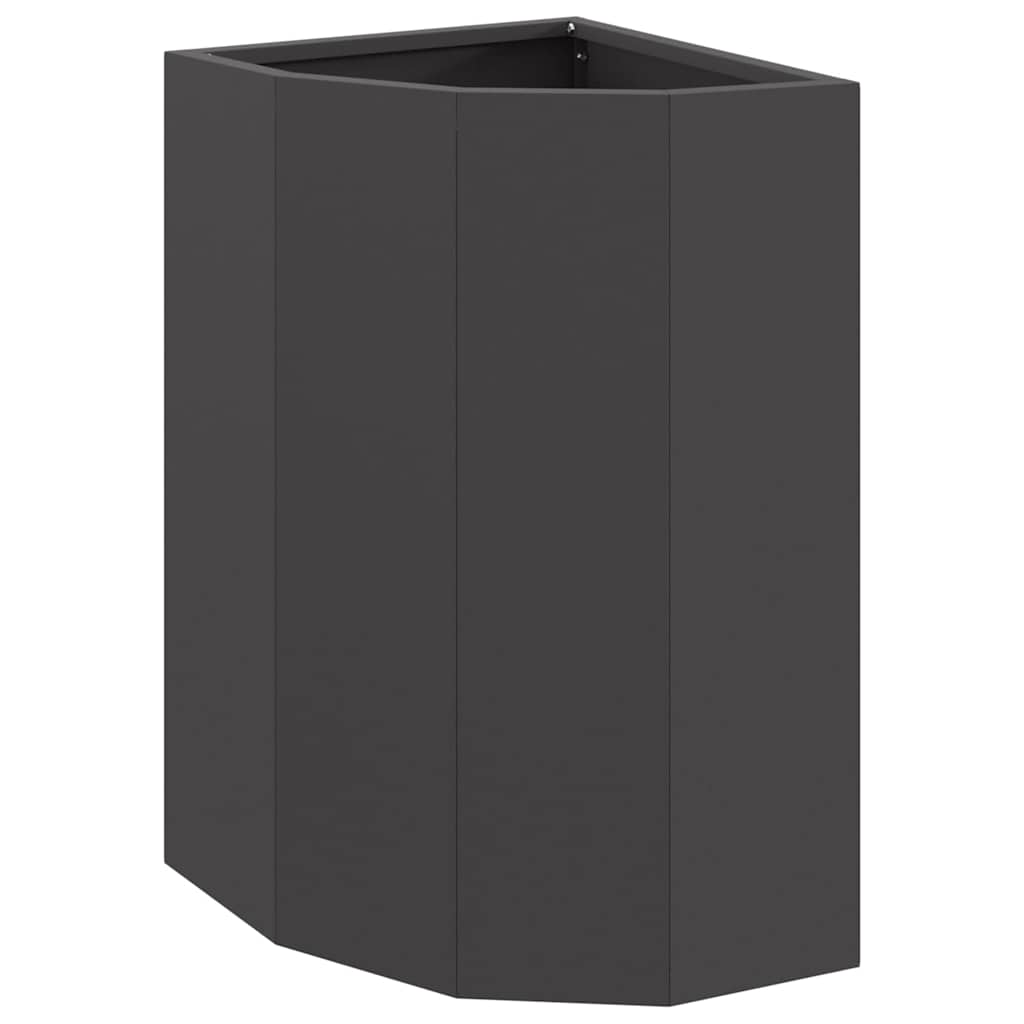 Hoek Plantbak Zwart 30 x 30 x 50 cm Staal is nu te koop bij PeponiXL, paradijselijk wonen!