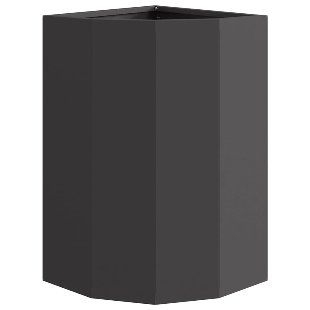 Hoek Plantbak Zwart 30 x 30 x 50 cm Staal is nu te koop bij PeponiXL, paradijselijk wonen!