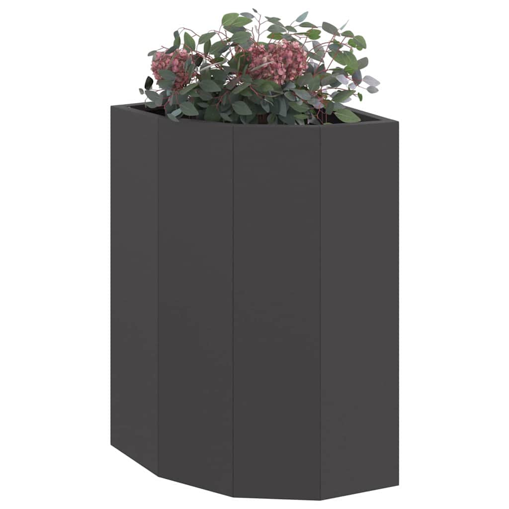 Hoek Plantbak Zwart 30 x 30 x 50 cm Staal is nu te koop bij PeponiXL, paradijselijk wonen!