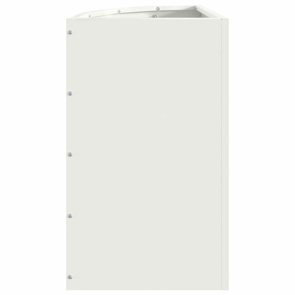 Hoek Plantbak Wit 30 x 30 x 50 cm Staal is nu te koop bij PeponiXL, paradijselijk wonen!