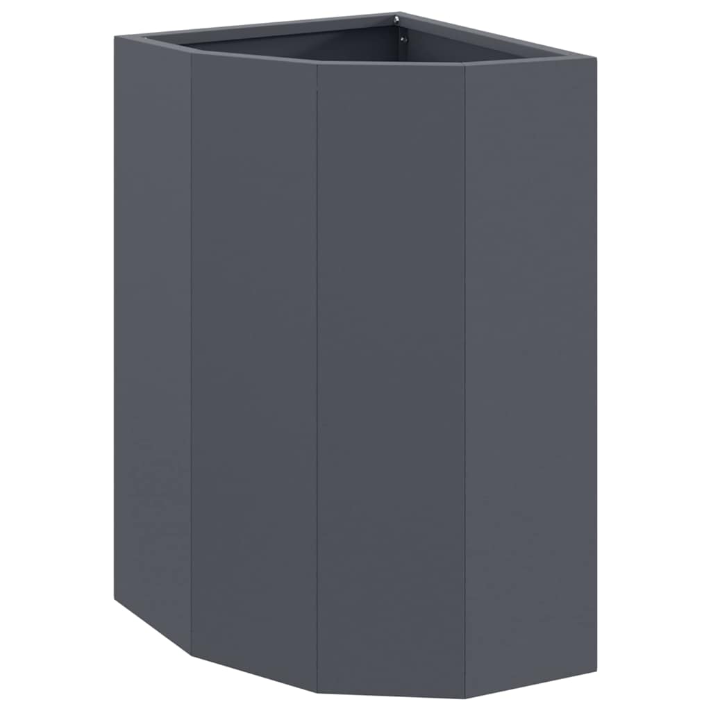 Hoek Plantbak Antraciet 30 x 30 x 50 cm Staal is nu te koop bij PeponiXL, paradijselijk wonen!