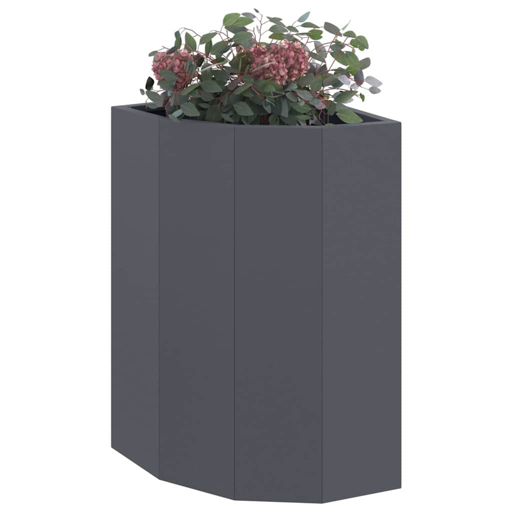 Hoek Plantbak Antraciet 30 x 30 x 50 cm Staal is nu te koop bij PeponiXL, paradijselijk wonen!