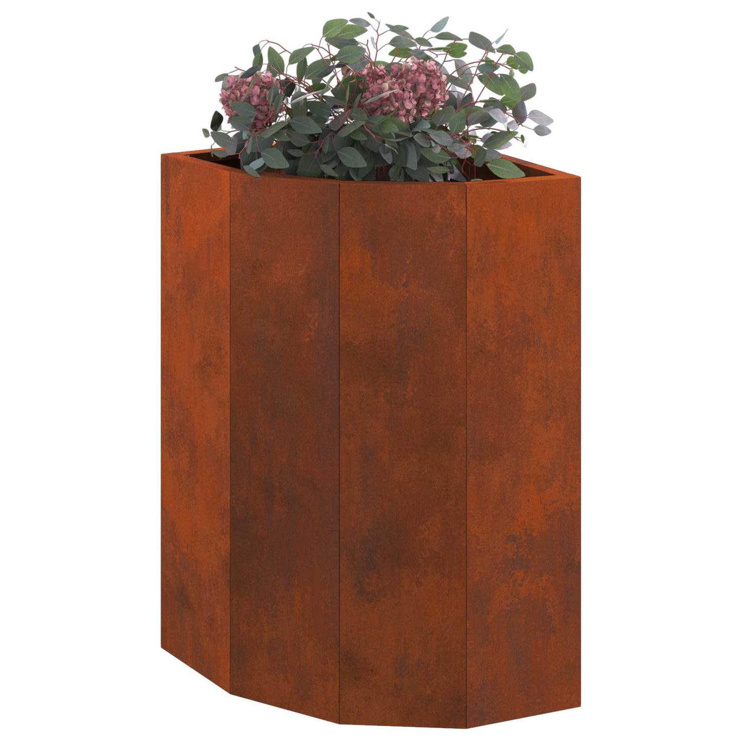 Hoek Plantbak Roestig 30 x 30 x 50 cm Cortenstaal is nu te koop bij PeponiXL, paradijselijk wonen!
