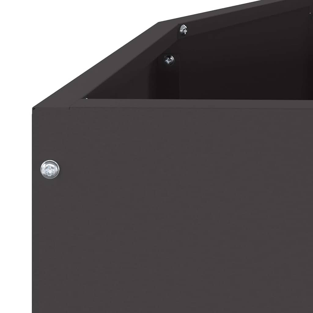 Plantenbak Zwart 120 x 60 x 35 cm Staal is nu te koop bij PeponiXL, paradijselijk wonen!