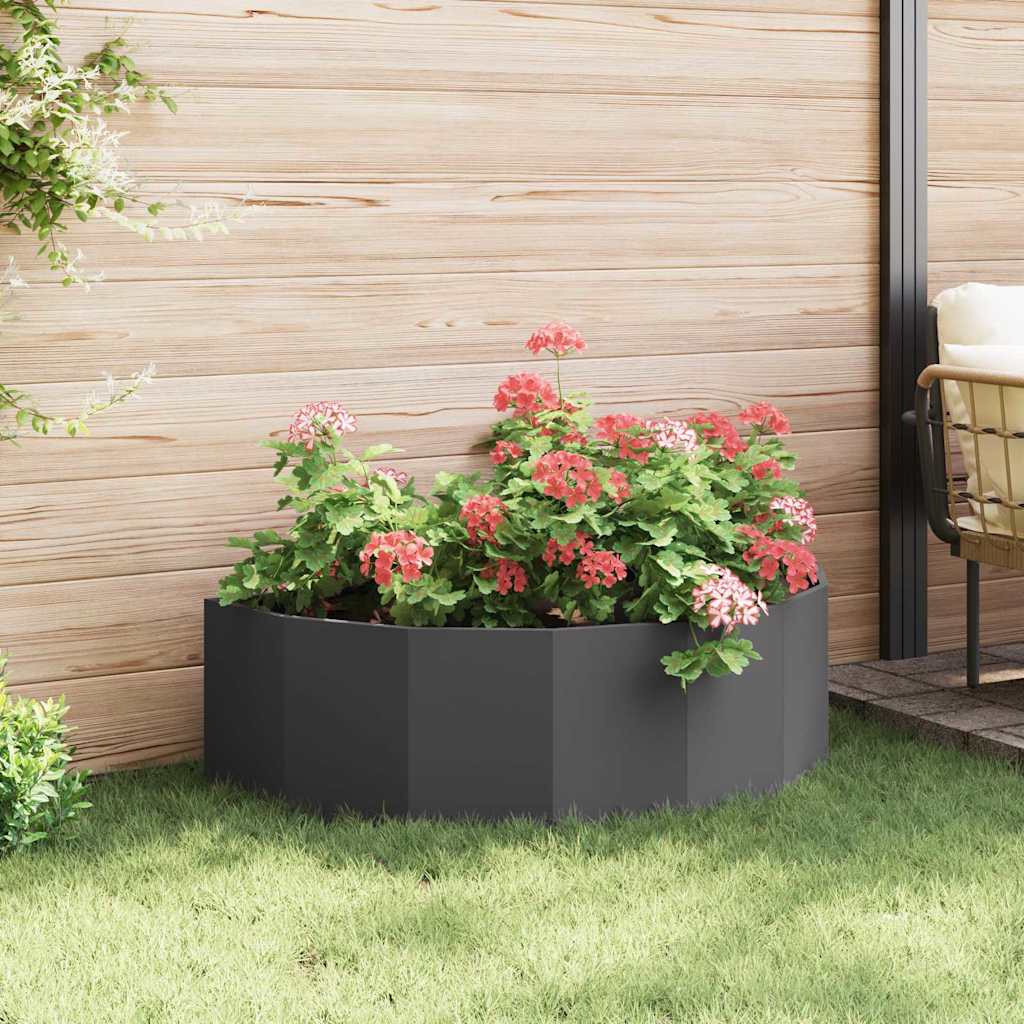 Plantenbak Zwart 120 x 60 x 35 cm Staal is nu te koop bij PeponiXL, paradijselijk wonen!