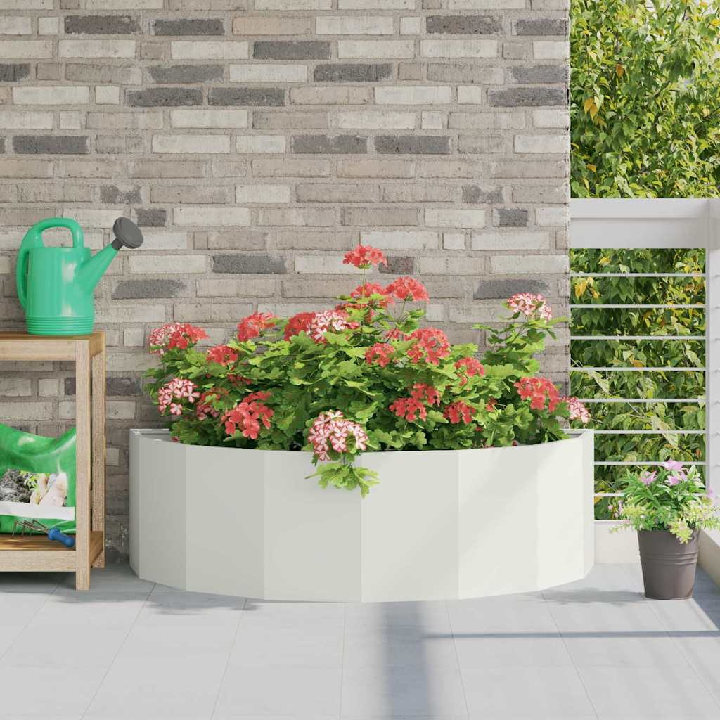 Plantenbak Wit 120 x 60 x 35 cm Staal is nu te koop bij PeponiXL, paradijselijk wonen!