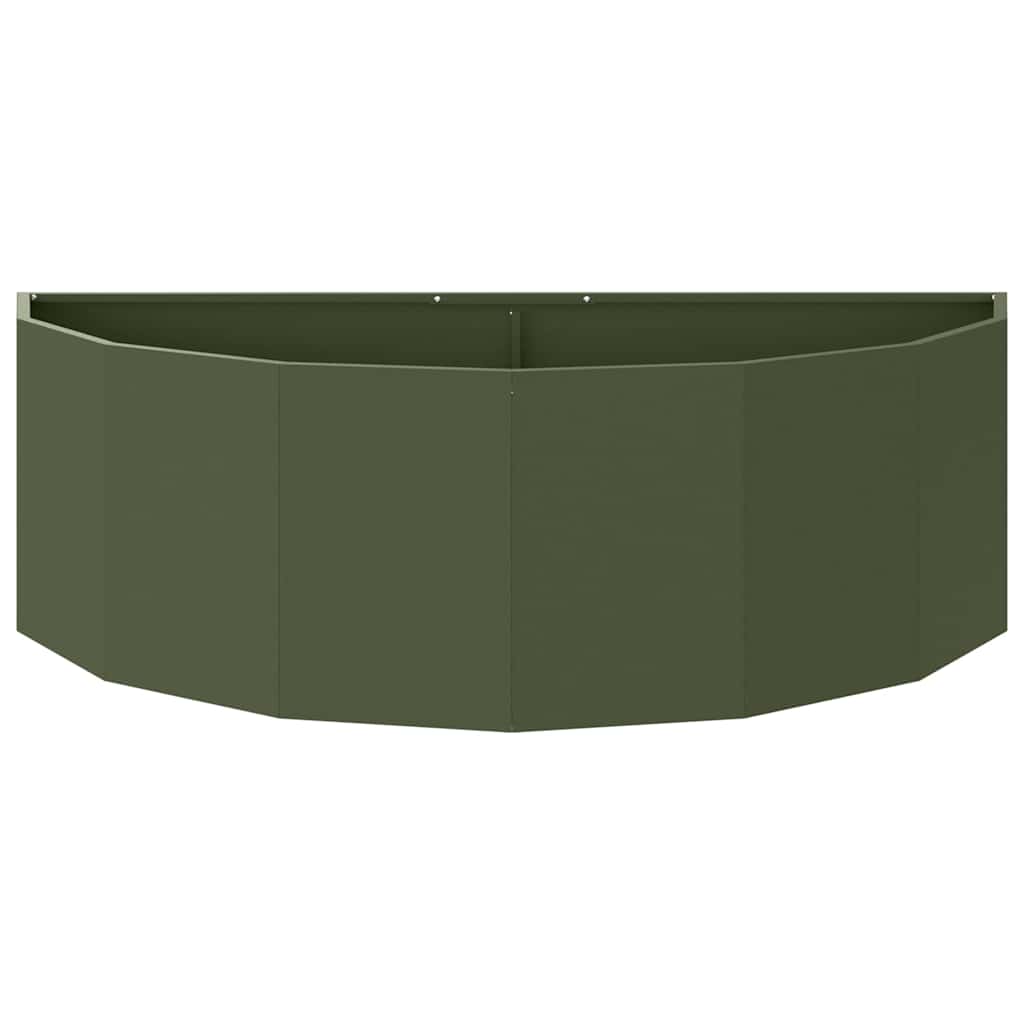 Plantenbak Olijf Groen 120 x 60 x 35 cm Staal is nu te koop bij PeponiXL, paradijselijk wonen!