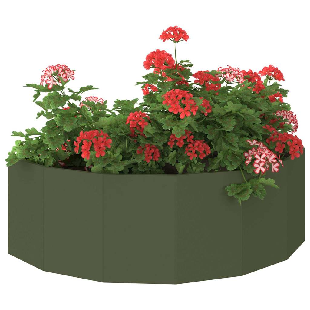 Plantenbak Olijf Groen 120 x 60 x 35 cm Staal is nu te koop bij PeponiXL, paradijselijk wonen!